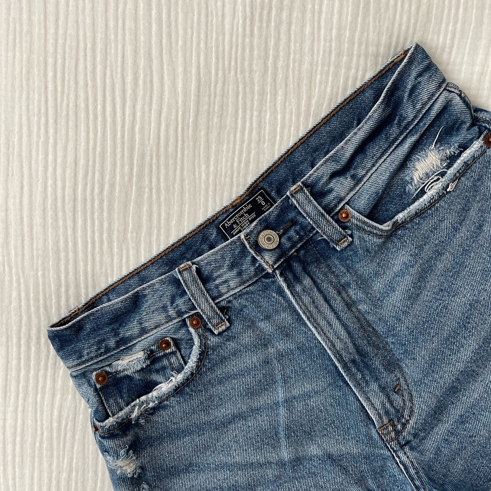 Abercrombie & Fitch Blue Jean Shorts
